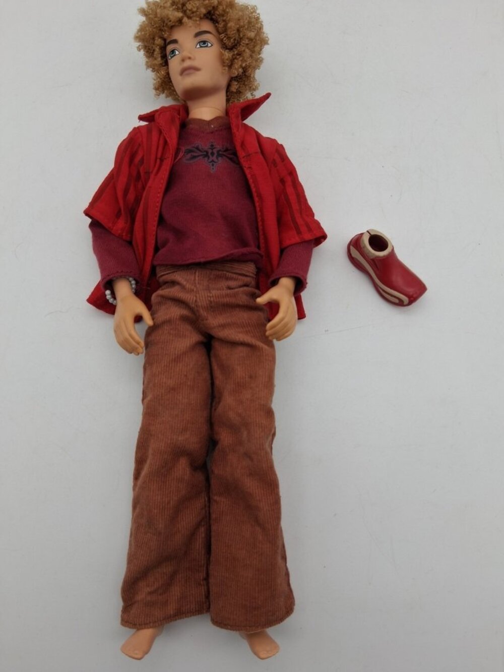Mattel 1999 My Scene Bryant w/Original Outfit ONE SHOE Curly Blonde Hair
